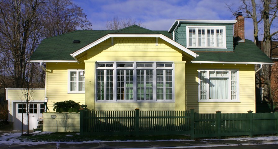 Yellow heritage house