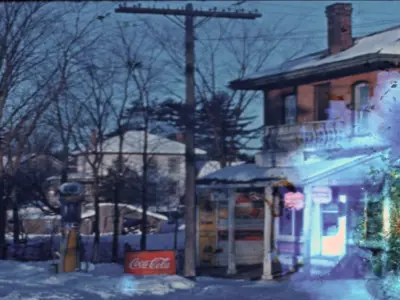 Still picture from the Winter Witcheries Roy Film showcasing water damage 