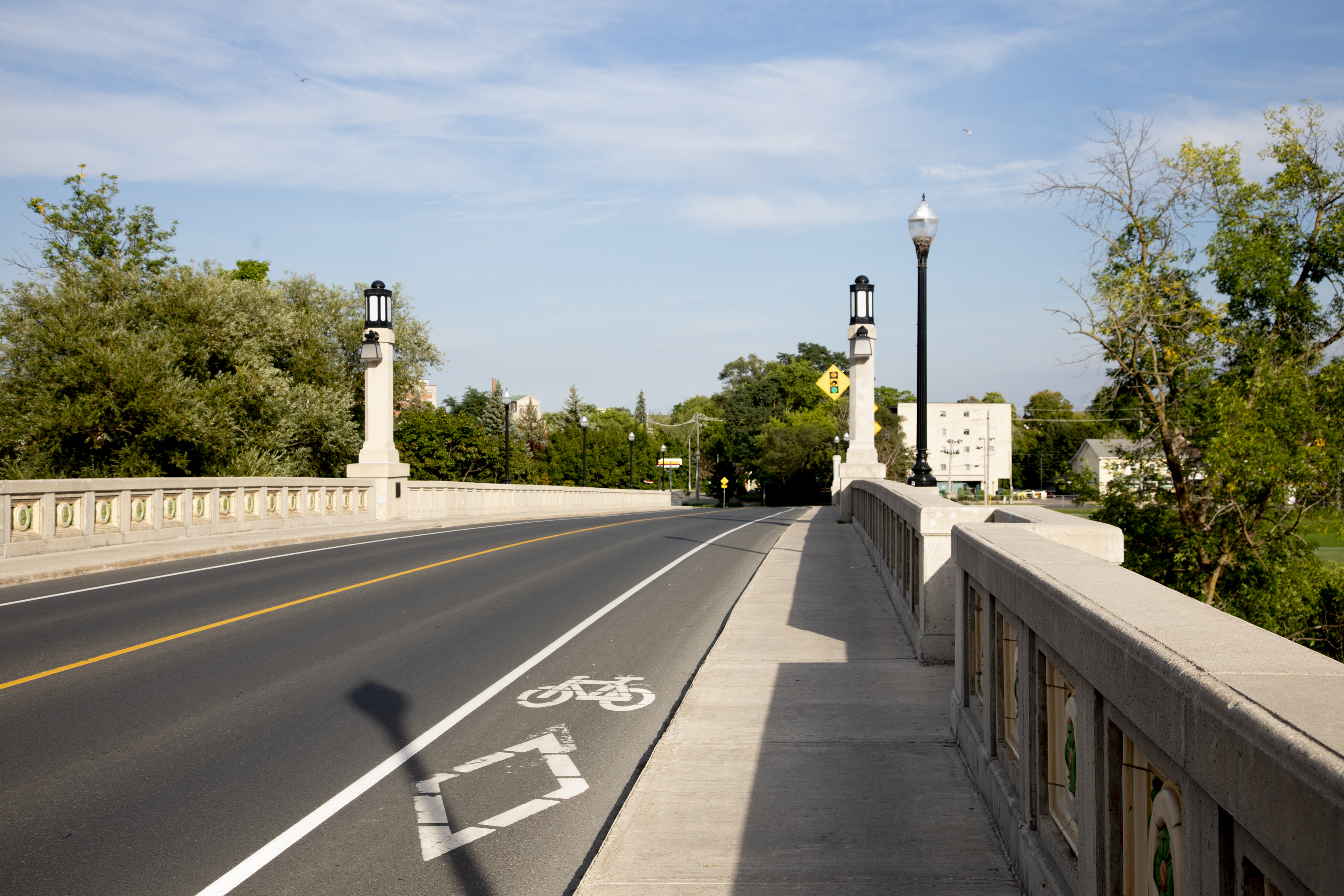 Hunter Street Bridge facing east on a sunny day