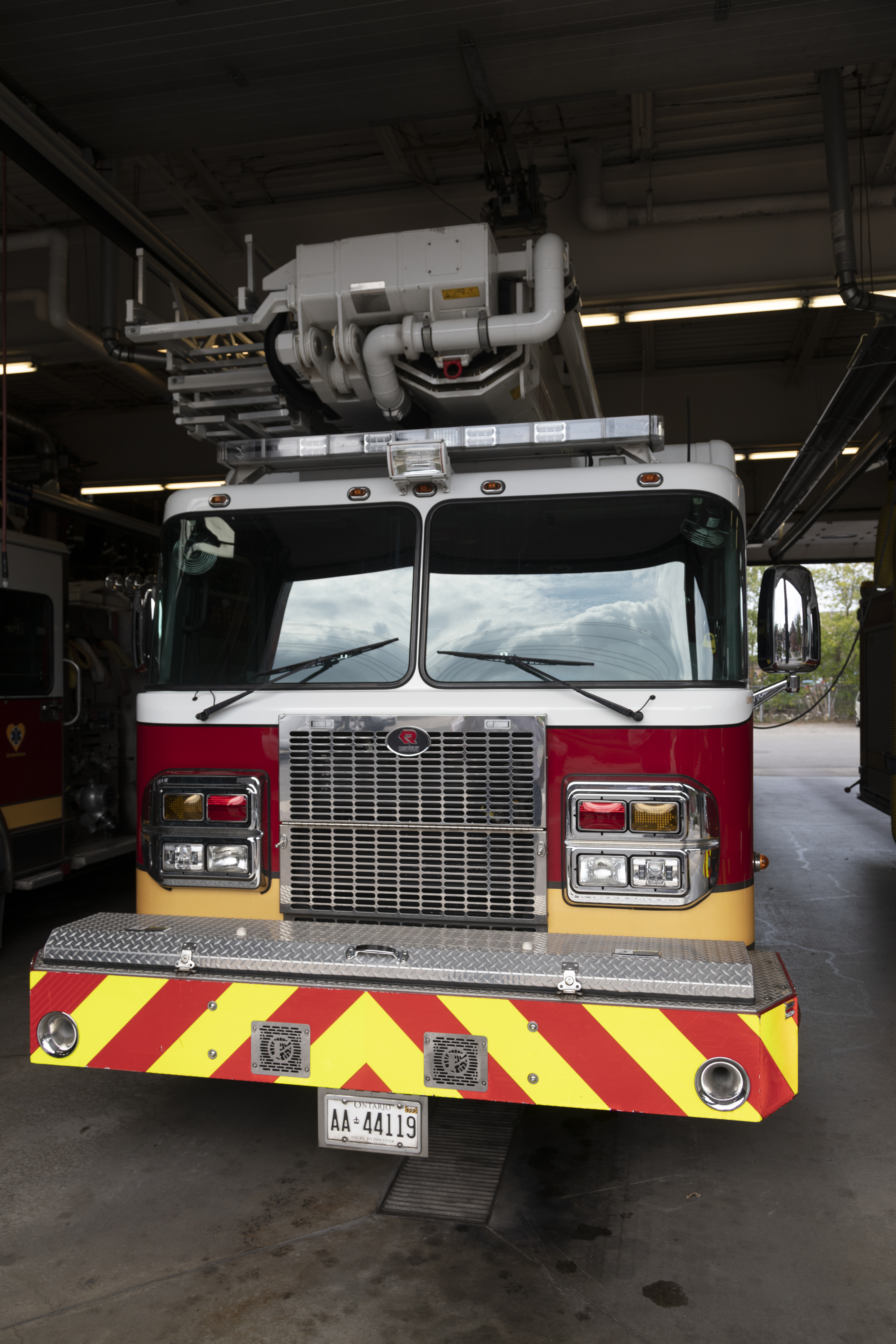 Fire truck from front