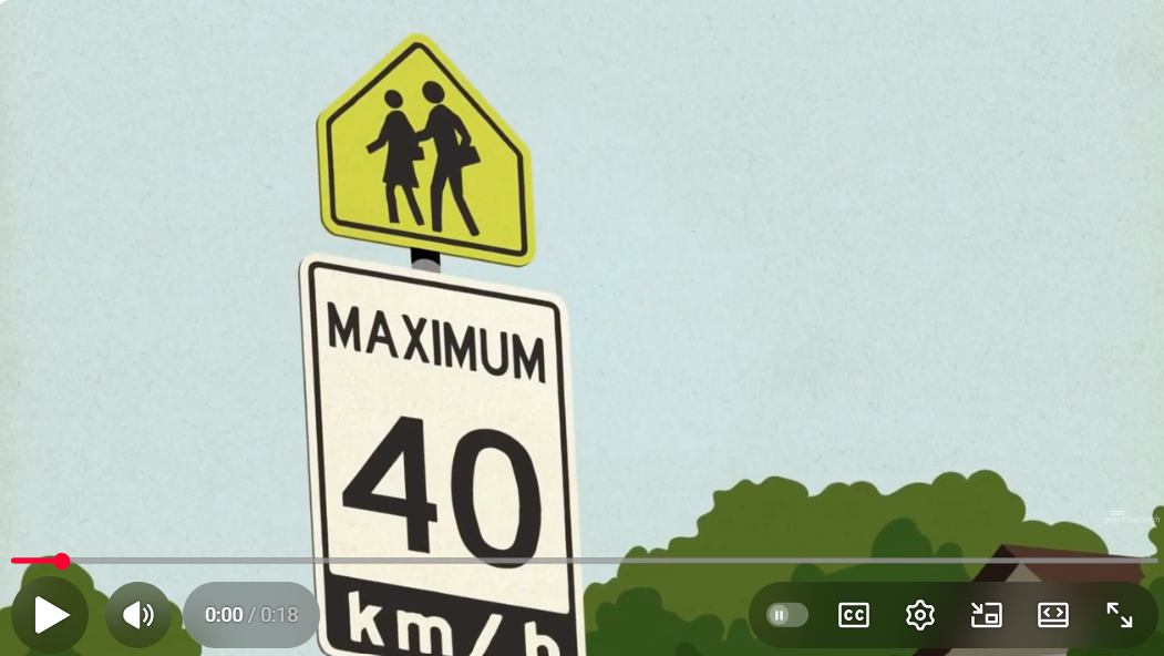 Screenshot from Drive Slow PTBO campaign video