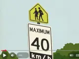 Screenshot from Drive Slow PTBO campaign video