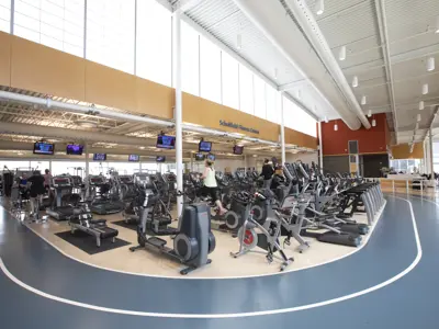 Exercise equipment at the Sport and Wellness Centre