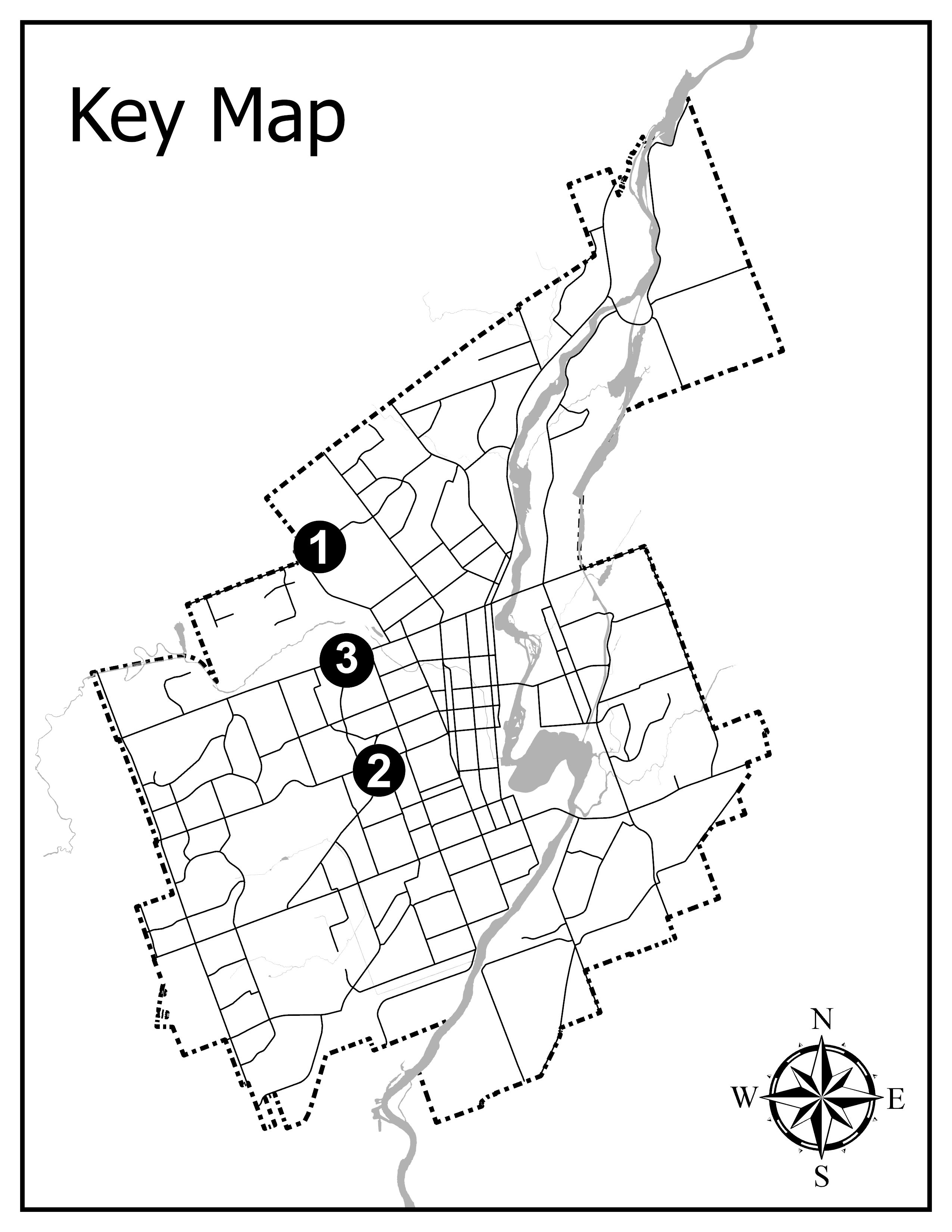 Key Map with three properties identified