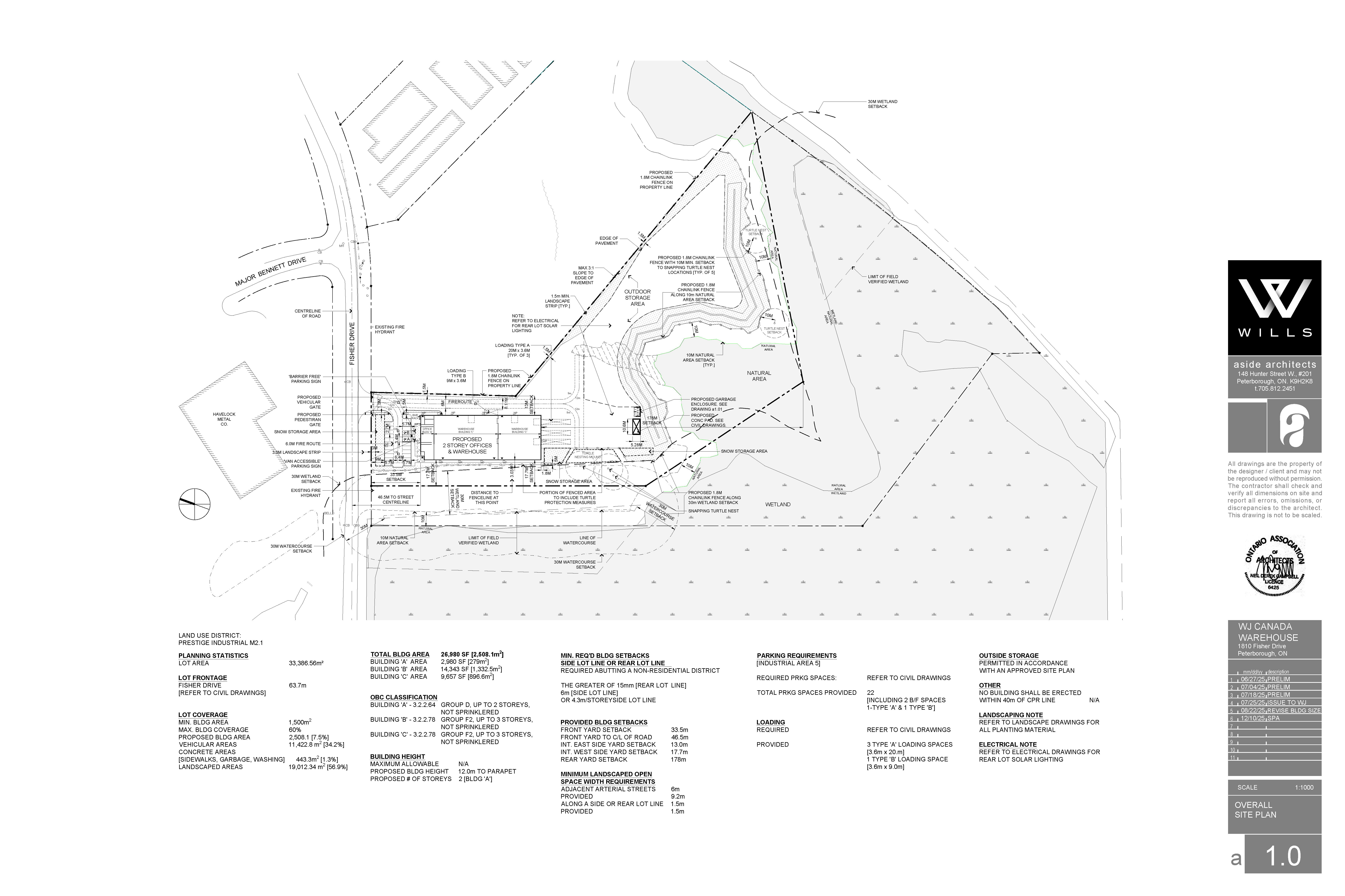 Site Plan for 1810 Fisher Drive